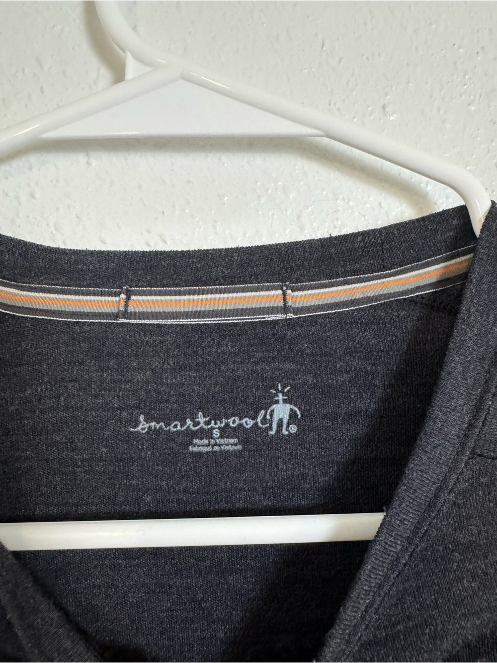 Smartwool grey knit wool thermal base layer Long sleeve - Picture 3 of 4